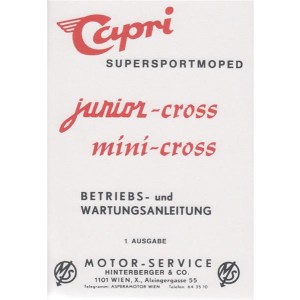 Capri Junior-Cross und Mini-Cross Betriebsanleitung