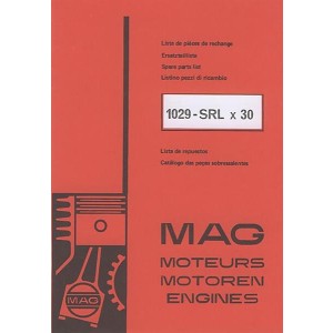 MAG Stationärmotor 1029-SRL x 30 Ersatzteilkatalog