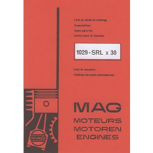 MAG Stationärmotor 1029-SRL x 30 Ersatzteilkatalog