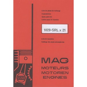 MAG 1029-SRL x 21 Stationärmotor, Ersatzteilkatalog