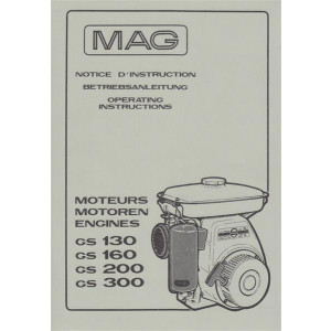 MAG GS 130, GS 160, GS 200, GS 300, Betriebsanleitung