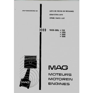 MAG 126-SRL x 112, 144,146,196, Stationärmotor, Ersatzteilkatalog