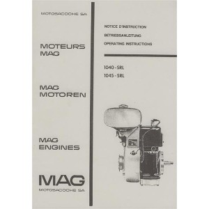 MAG 1040-SRL, 1045-SRL, Stationärmotor, Betriebsanleitung