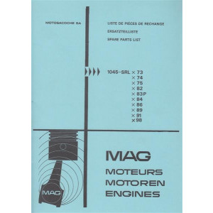 Motosacoche Stationärmotoren MAG 1045-SRL Reihe, Ersatzteilliste