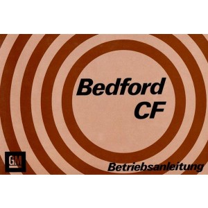 Bedford CF, Betriebsanleitung