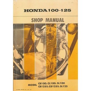 Honda CB100 CB125S CL100 SL100 CB125S CD125S SL125 Shop Manual