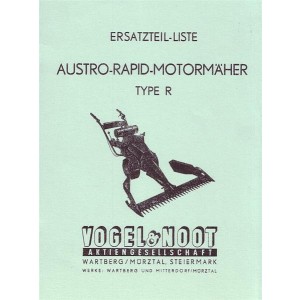 Vogel & Noot Austro Rapid Motormäher Typ R, Vogel & Noot, Ersatzteilkatalog