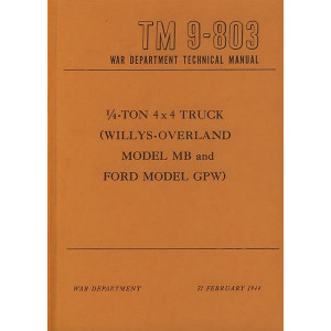 Jeep 1/4-Ton 4 x 4 Truck, Willys-Overland MB und Ford GPW, Werkstatt-Handbuch