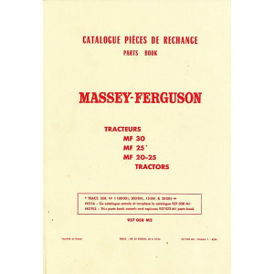 Massey-Ferguson MF30 MF25 MF20-25 Ersatzteilkatalog