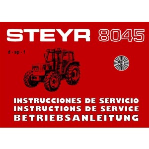 Steyr 8045 Traktor Betriebsanleitung