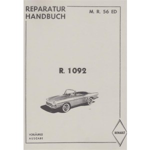 Renault Floride, Typ R. 1092, Reparatur Handbuch