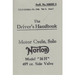 The Driver's Handbook, Norton 16 H, 500 ccm