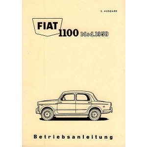 Fiat 1100, Mod. 1958, Betriebsanleitung