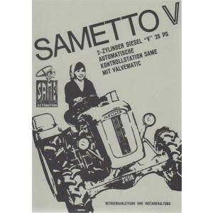 Same Sametto V, 2-Zylinder Diesel, 25 PS, Betriebsanleitung