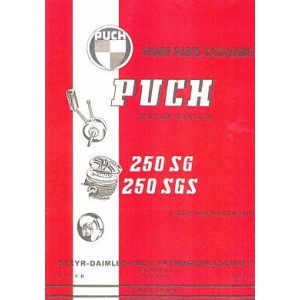 Puch Motorcycles 250 SG, 250 SGS, Spare Parts Catalogue