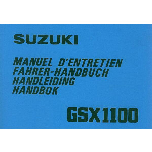 Suzuki GSX 1100, Betriebsanleitung