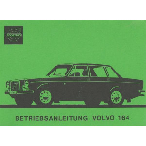 Volvo 164, Betriebsanleitung