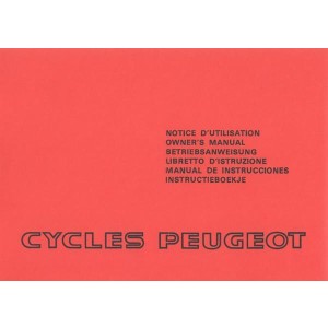 Peugeot Cycles 101, 102, 103, 105, TSE.R., TSM.R. Betriebsananweisung
