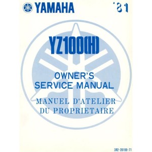 Yamaha YZ 100 (H) Model 81, Owner's Service Manual