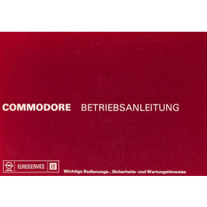 Opel Commodore, Betriebsanleitung