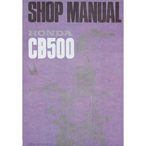 Honda CB500 Four Shop Manual