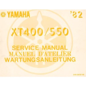 Yamaha XT 400/550, Wartungsanleitung