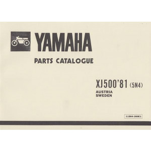 Yamaha XJ 500, Parts Catalogue