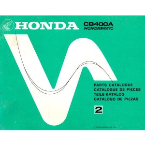 Honda CB400A Hondamatic Teilekatalog
