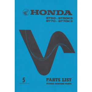 Honda ST50 ST50K3 ST70 ST70K3 Parts List