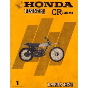 Honda Elsinore CR125M1 Parts List