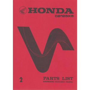 Honda CB125K5 Parts List