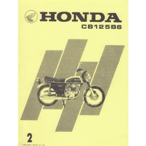Honda CB125B6 Parts List