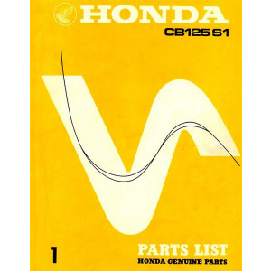 Honda CB125S1 Parts List