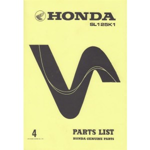 Honda SL125K1 Parts List