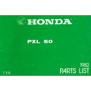 Honda PXL50 Parts List