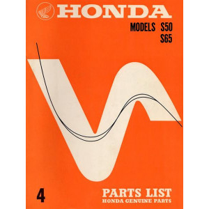 Honda S50 S65 Parts List