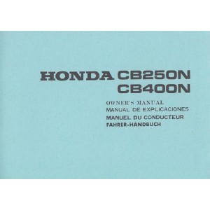 Honda CB250N CB400N Fahrerhandbuch