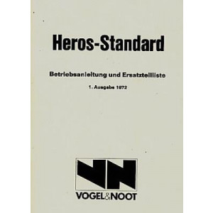 Vogel & Noot Heros-Standard Pflug für Traktor, Betriebsanleitung und Ersatzteilkatalog