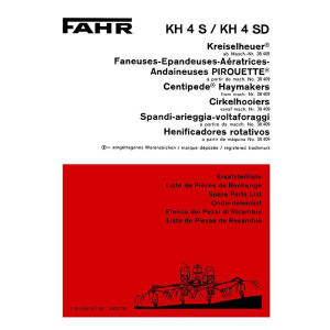 Fahr KH 4S und KH 4SD Ersatzteilkatalog