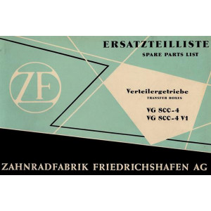 ZF Verteilergetriebe VG 800-4, VG 800-4 V1, Ersatzteilliste