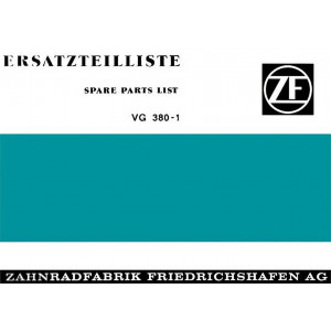 ZF VG 380-1, Verteilergetriebe, Ersatzteilliste