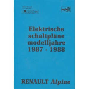 Renault Alpine, elektrische Schaltpläne 1987-1988