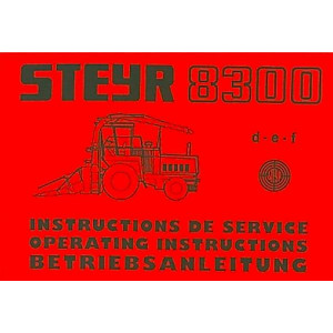 Steyr 8300 Traktor Betriebsanleitung