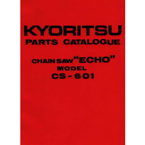 Kyoritsu Kettensäge Echo, Modell CS-601, Parts Catalogue