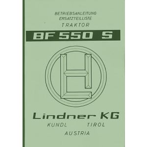 Lindner BF550S 550SN 550SA Betriebsanleitung und Ersatzteilkatalog