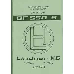 Lindner BF 550 S,550 SN, 550 SA Betriebsanleitung und Ersatzteilkatalog