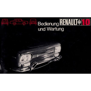 Renault R10, Bedienung und Wartung
