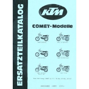 KTM Motorfahrzeugbau Comet 50, RS 4/L, RLW-6-Gang RLW-5-Gang, RL/ RSW/ RW/ RSL/ RST, Fahrgestell, Ersatzteilkatalog