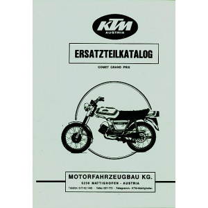 KTM Motorfahrzeugbau Comet Grand Prix, Ersatzteilkatalog