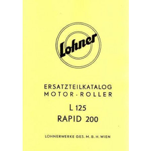 Lohner L 125, Rapid 200, Ersatzteilkatalog